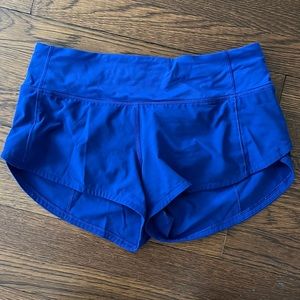 Lululemon speed up shorts (royal blue) 2.5” inseam